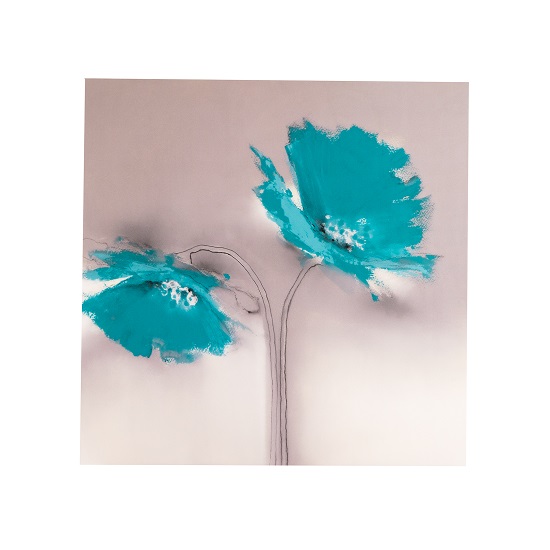 Aqua Platinum Petals II
