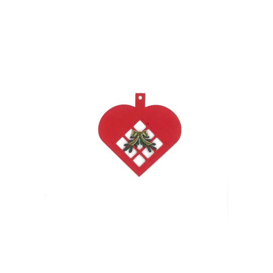 Bow Heart Ornament