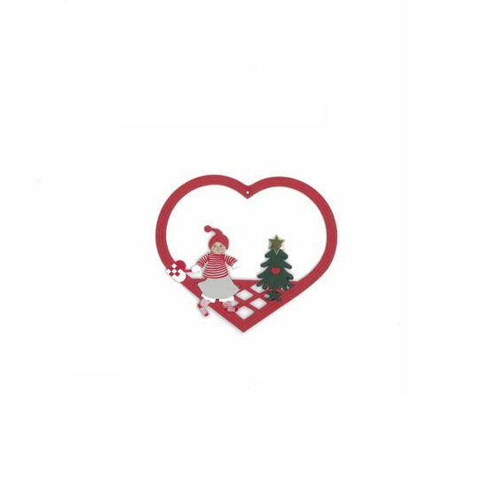 Pixie Girl Heart Ornament