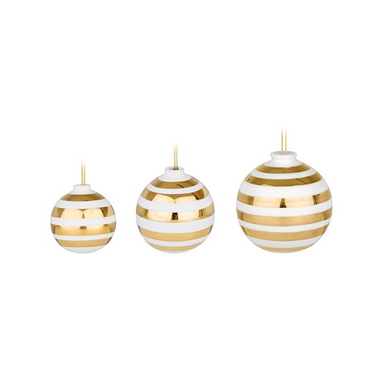 Omaggio Baubles Ceramic Christmas Ornaments