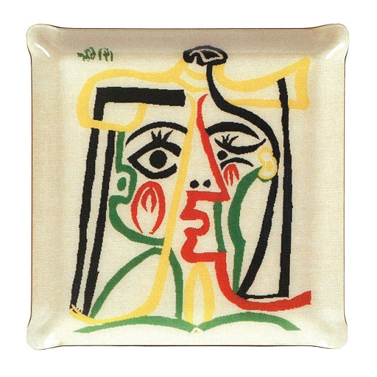 Head of a Woman Serving Tray