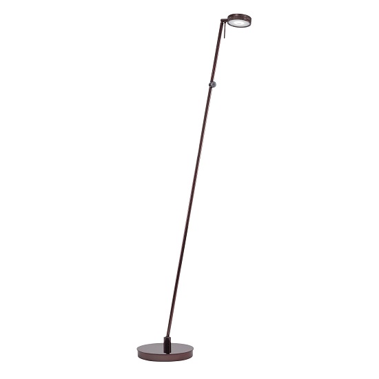 Chocolate Chrome Floor Lamp