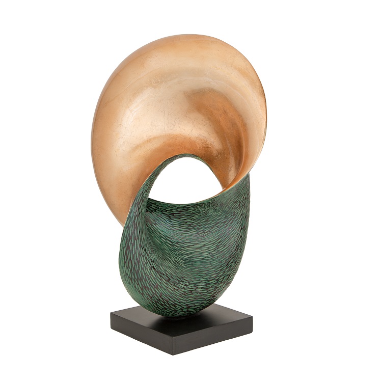 Tuba Bronze Resin Sculpture