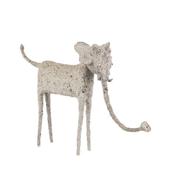Sculpted Elephant with Trunk Down