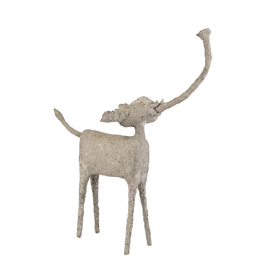 Sculpted Elephant with Trunk Up