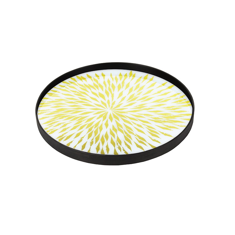 Large Round Glass Tray