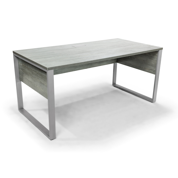 grey large desk