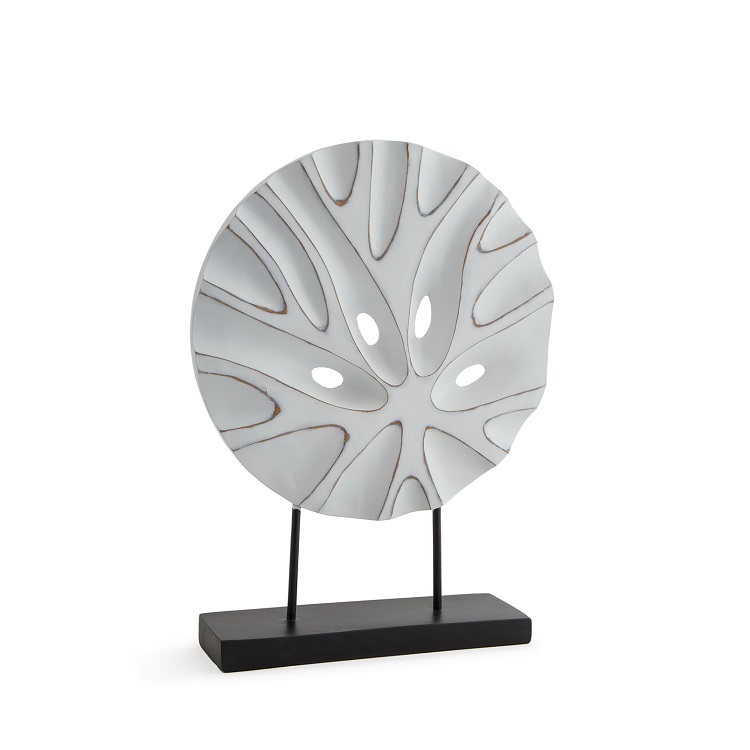 White Reef Medallion Sculpture