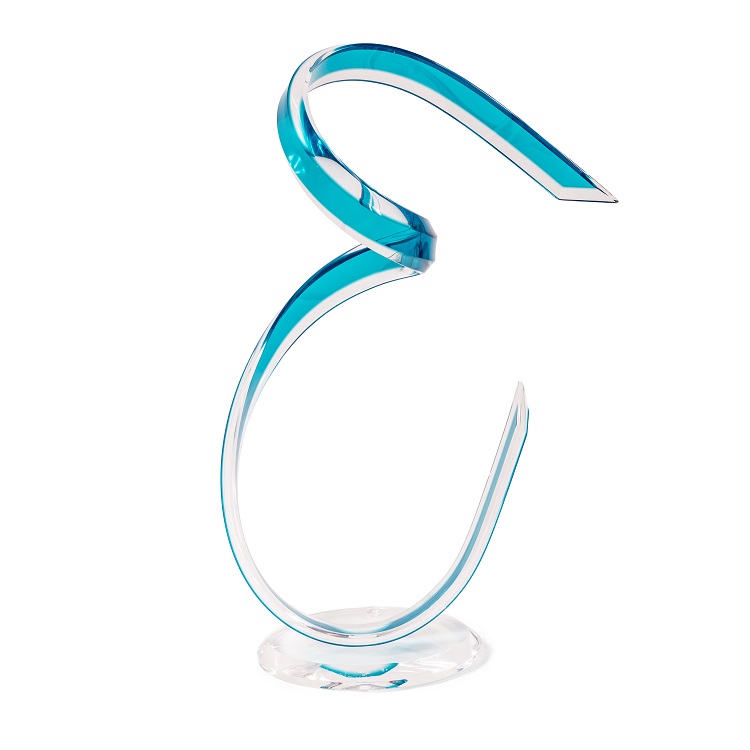 Turquoise Acrylic Sculpture