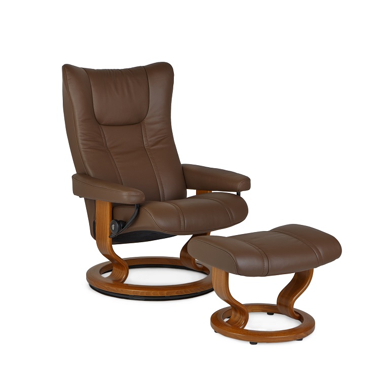 Wing Small Chair And Ottoman