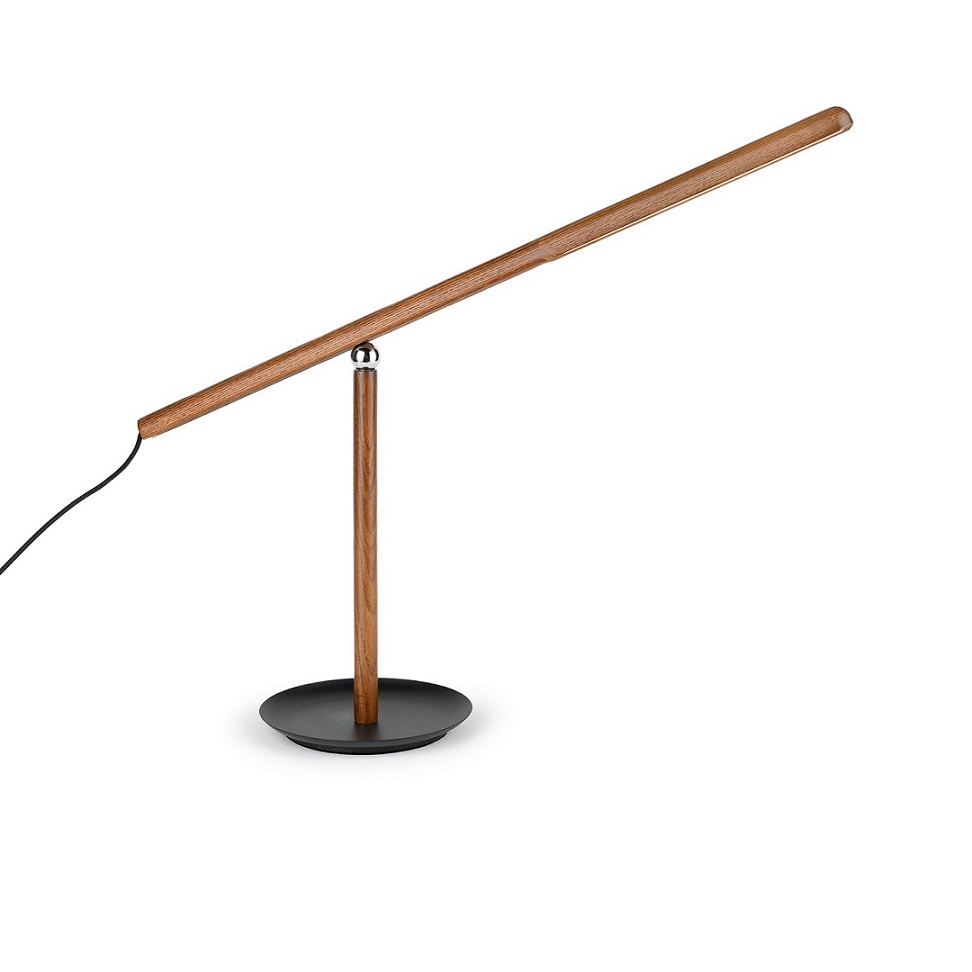 walnut desk lamp