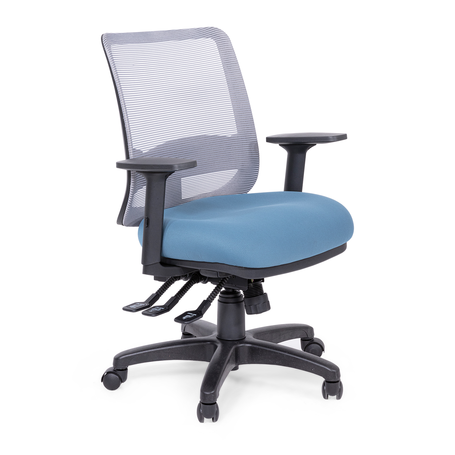 ALPHA HOME Ergonomic Fabric Mid Back Office Task Chair With Lumbar